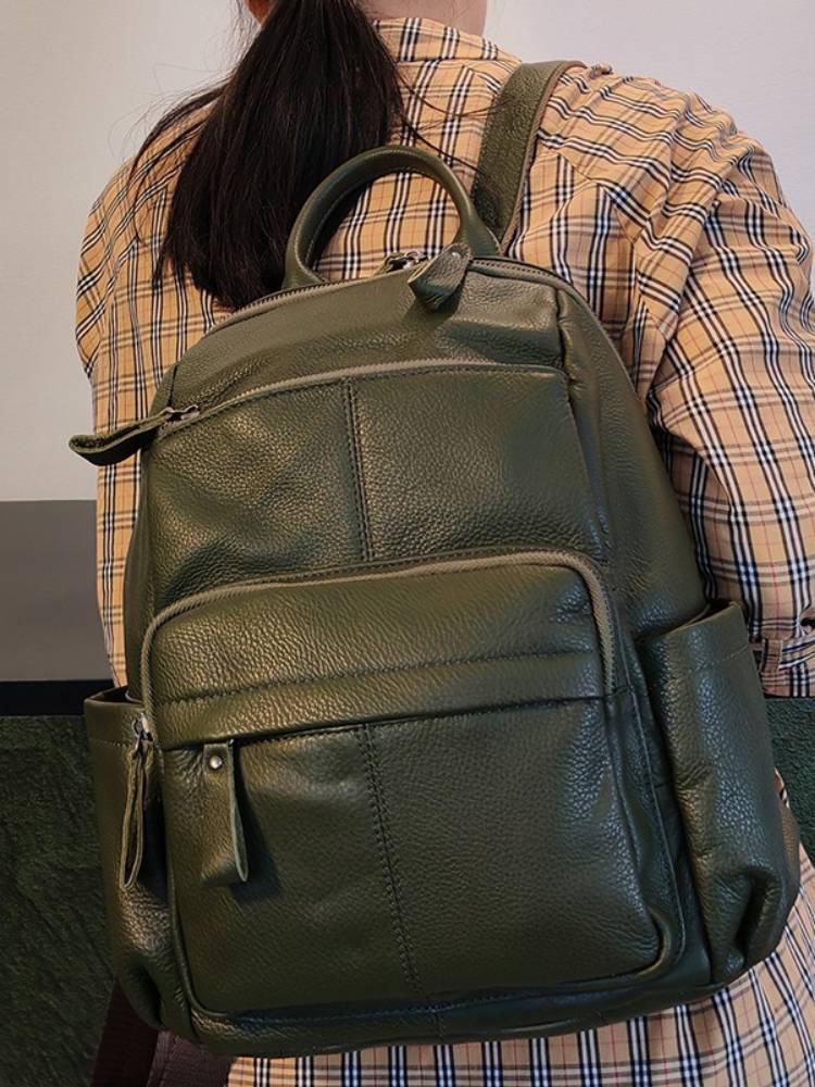 Zency Top Layer Cowhide Backpa - Fashion Backpack Women 评论和价格