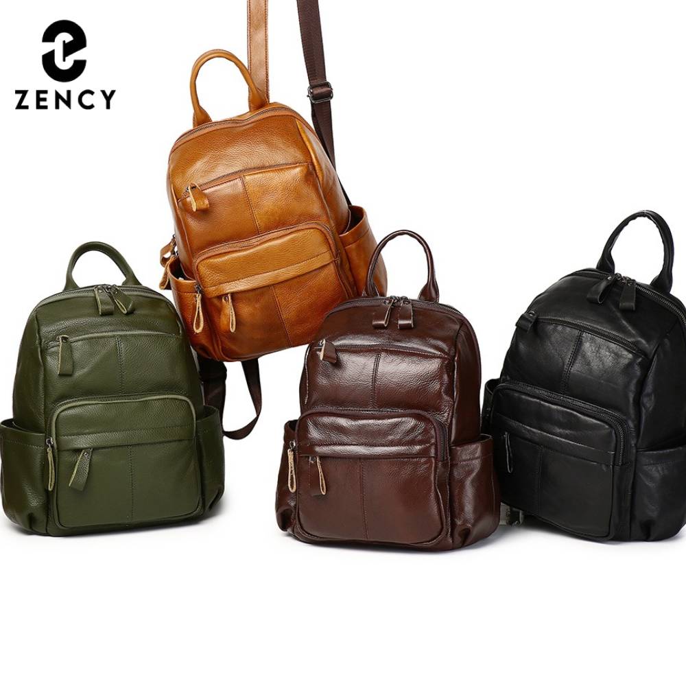 Zency Top Layer Cowhide Backpa - Fashion Backpack Women 评论和价格