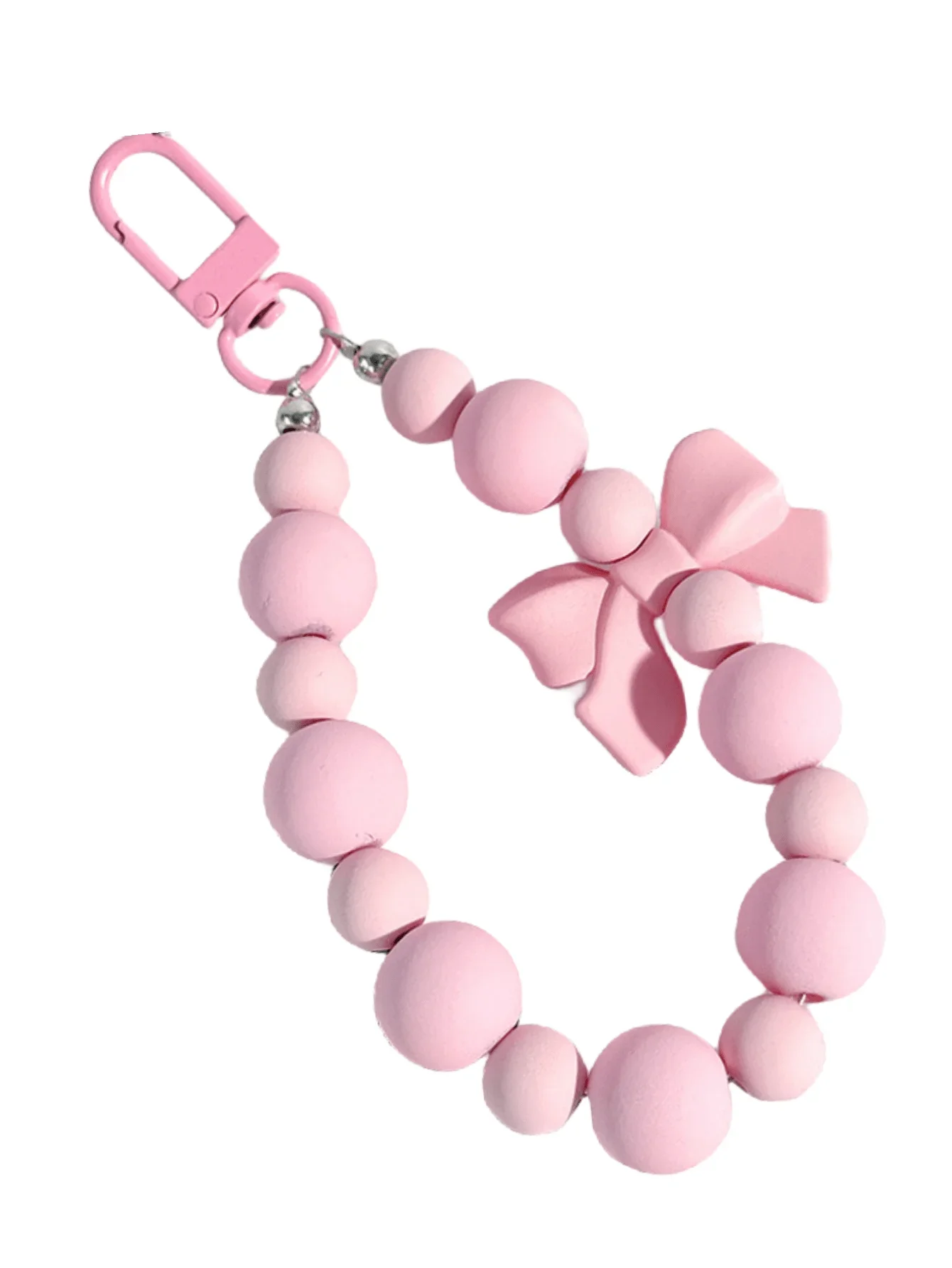 1pc Pink Pearl Bow Keychain Mo - School Backpack Teen 评论和价格