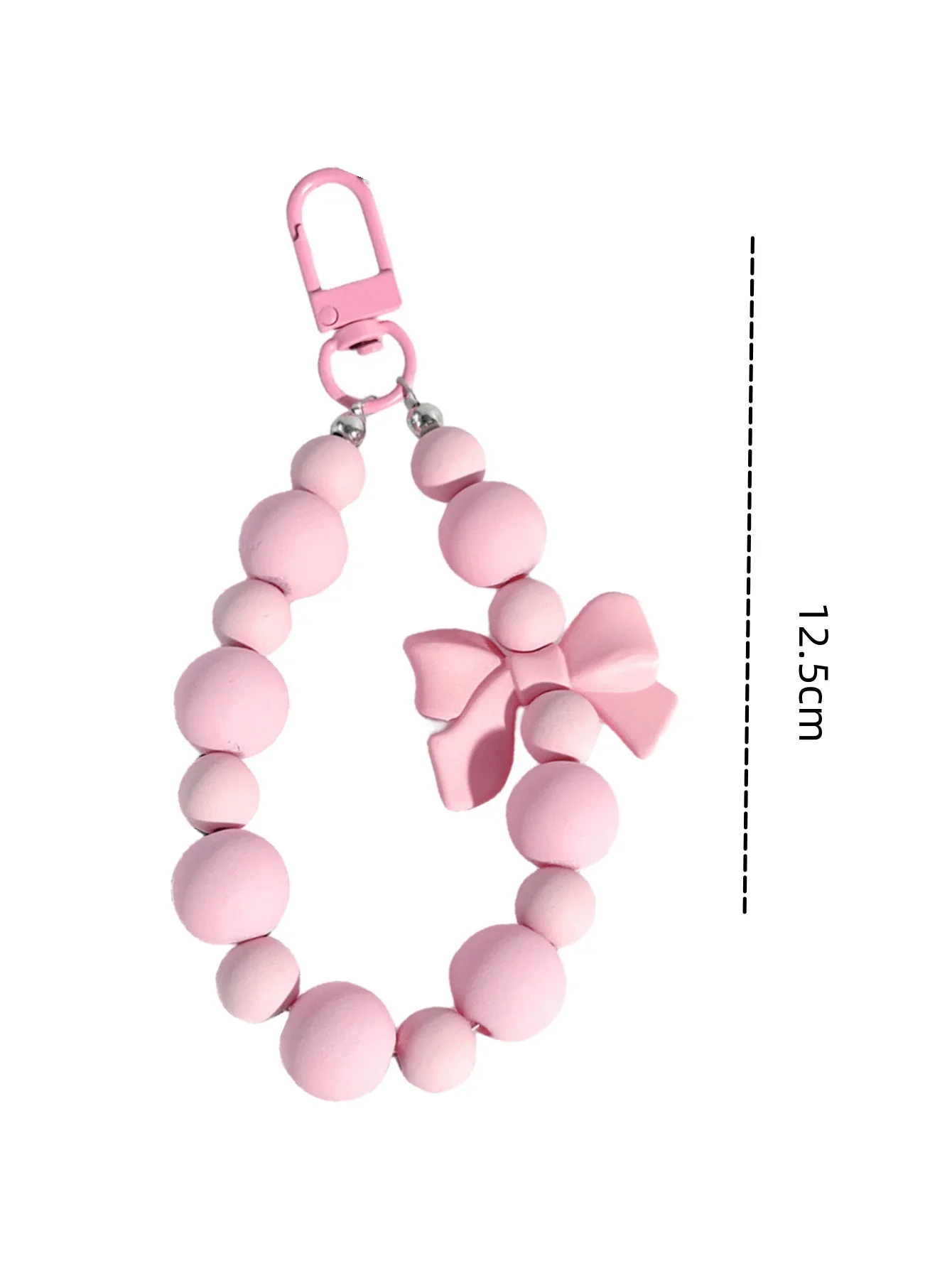 1pc Pink Pearl Bow Keychain Mo - School Backpack Teen 评论和价格