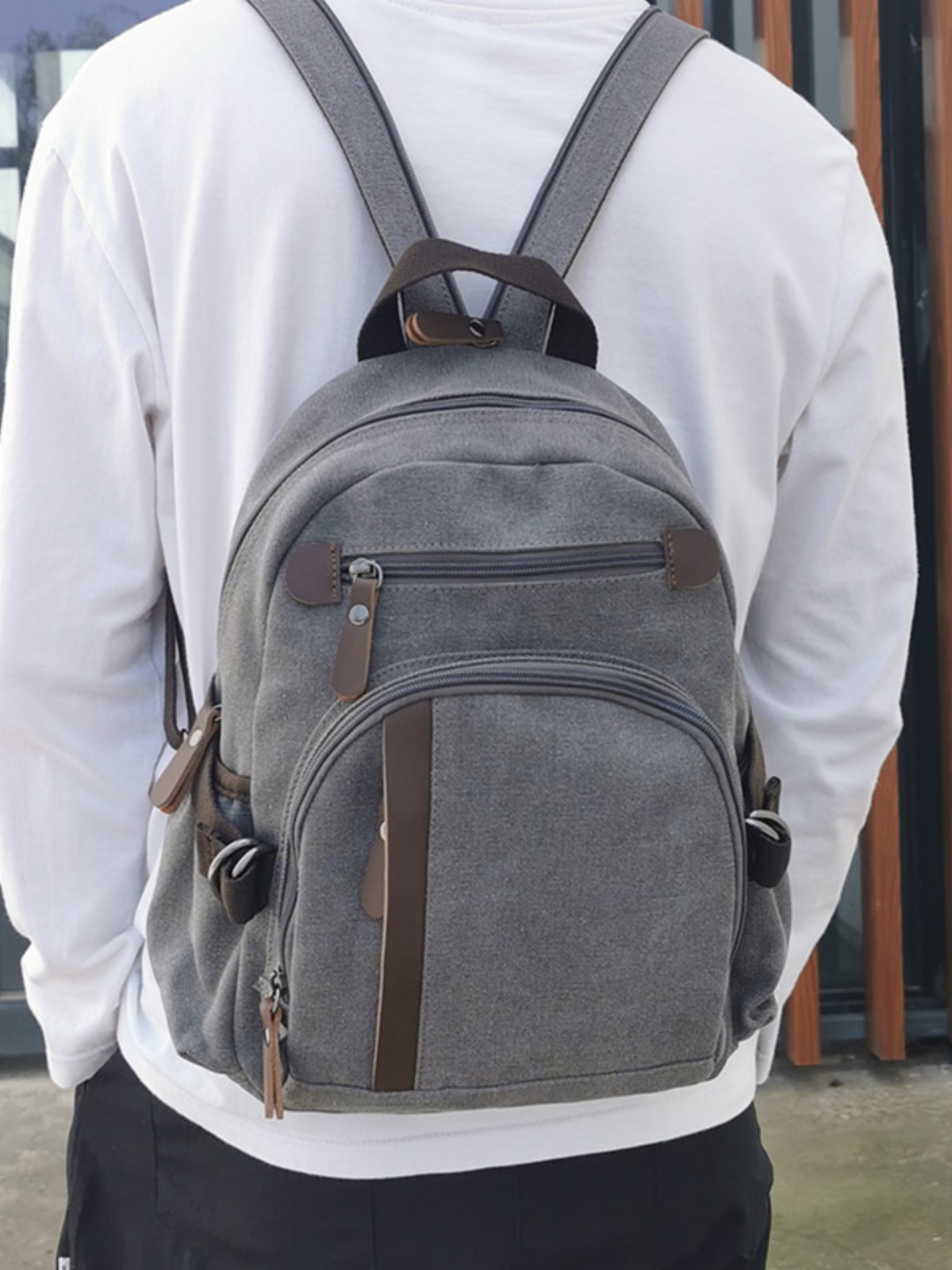 Small Canvas Backpack Leisure  - Canvas Backpack Casual 评论和价格
