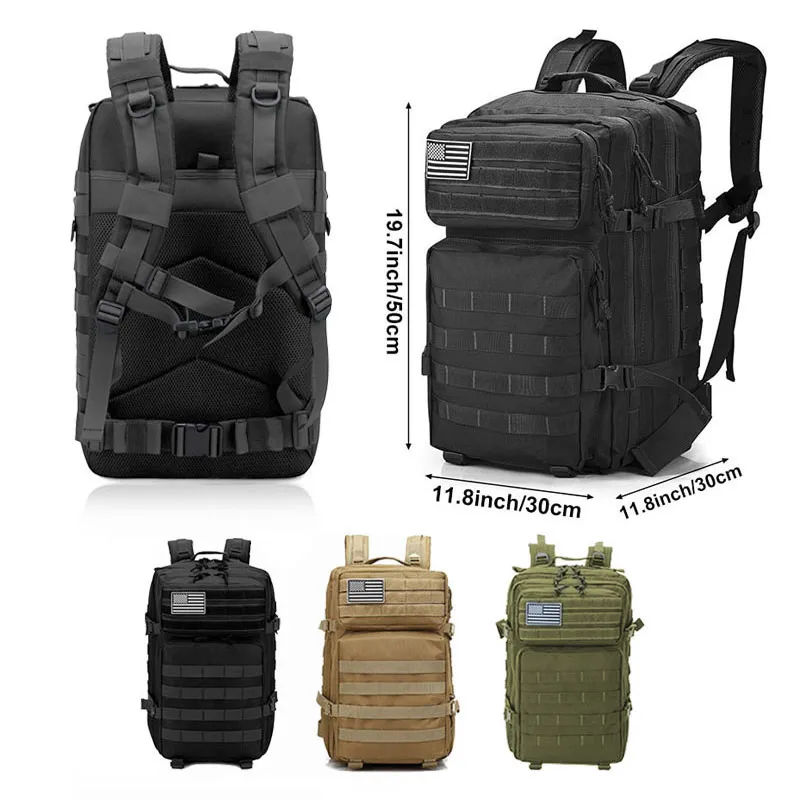1W50L Tactical Backpack Men's  - Rucksack Military Style 评论和价格
