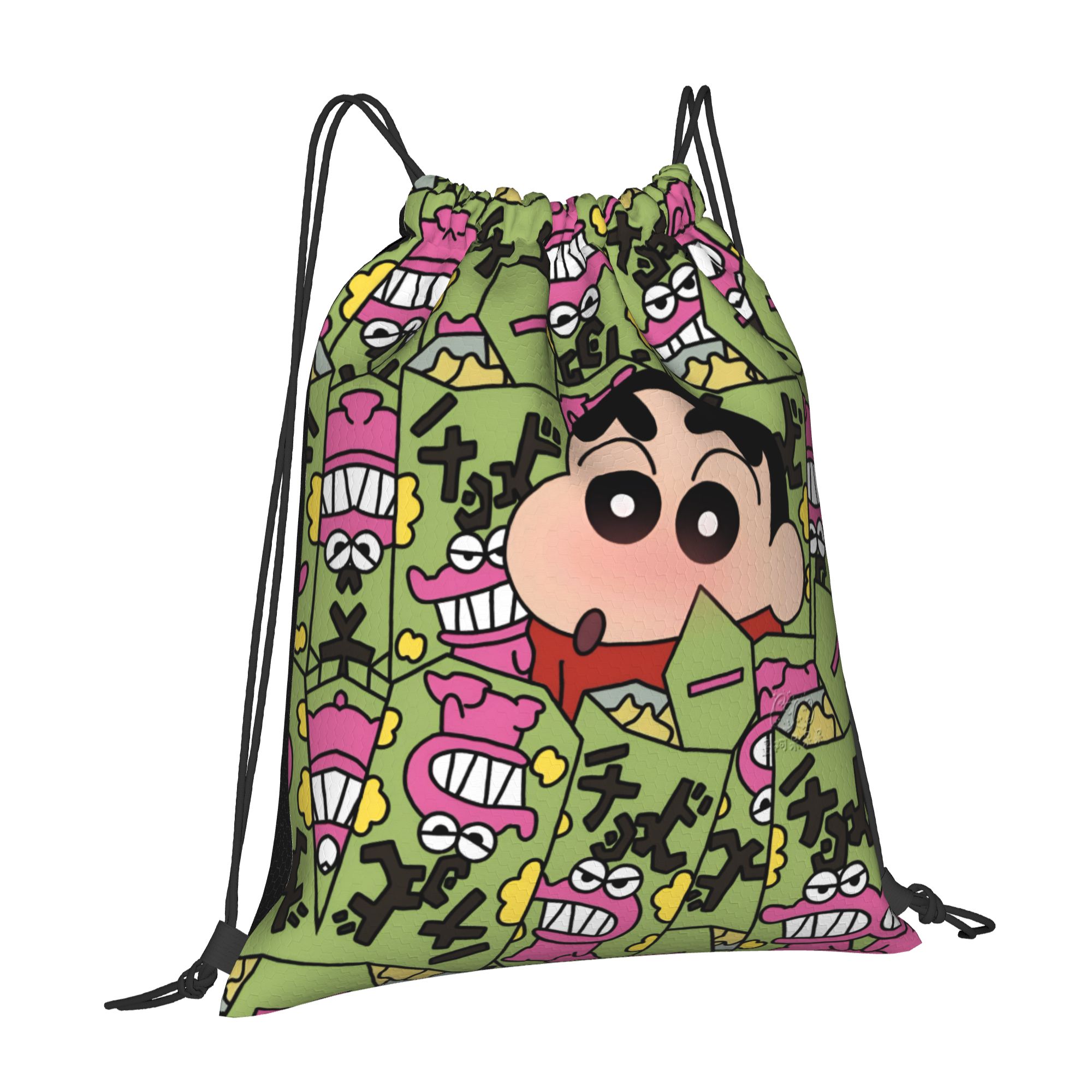 Custom Crayons Shins Chans Dra - Drawstring Gym Bag 评论和价格