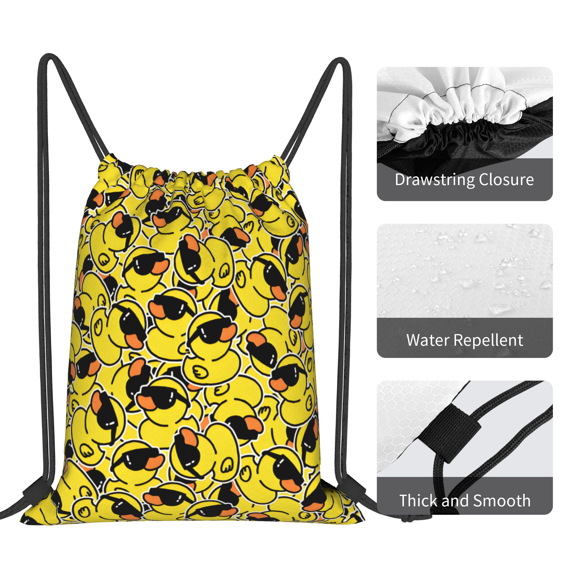 Custom Rubber Duck Sunglasses  - Drawstring Gym Bag 评论和价格